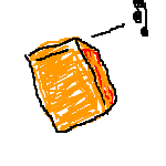 orange button